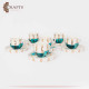 Porcelain Turkish Coffee Set with Village Design, 12PCs Porcelain Turkish Coffee Set with Village Design, 12PCs