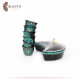 Porcelain Arabic Coffee & Serving Plate Set with Mandala Design, 8PCs Porcelain Arabic Coffee & Serving Plate Set with Mandala Design, 8PCs