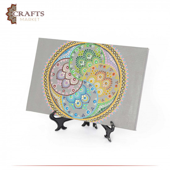 Hand-painted Acrylic Wall Art Mandala design Hand-painted Acrylic Wall Art Mandala design