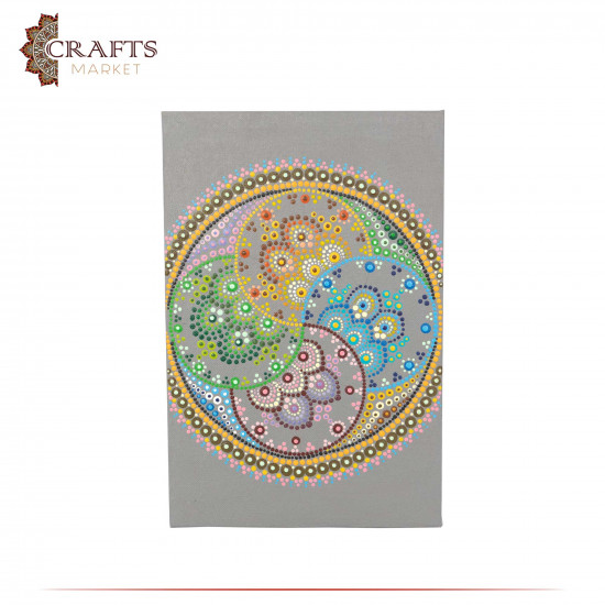 Hand-painted Acrylic Wall Art Mandala design Hand-painted Acrylic Wall Art Mandala design