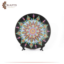 Hand-painted Porcelain Plate, Table Decor, Mandala design