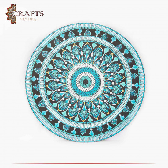 Hand-painted Acrylic Wall Art Blue Eye Design Hand-painted Acrylic Wall Art Blue Eye Design