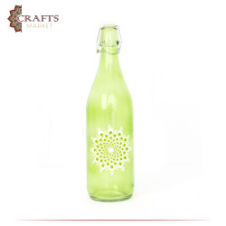 Hand-painted Liquids Saver Bottle Mandala design