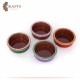 Handmade Pottery Plate Set with a Mandala design, 4PCs Handmade Pottery Plate Set with a Mandala design, 4PCs