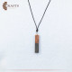 Handmade Duo-Color Epoxy & Natural Olive Wood Pendant Handmade Duo-Color Epoxy & Natural Olive Wood Pendant