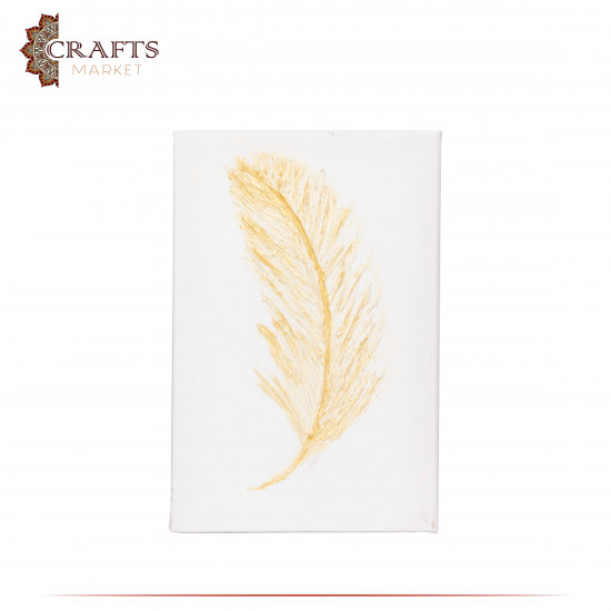 Hand-Painted Wall Art in the feather Design Hand-Painted Wall Art in the feather Design