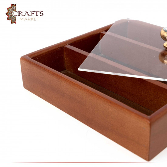 Handmade Square Wooden Serving Box with Lid Handmade Square Wooden Serving Box with Lid
