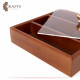 Handmade Square Wooden Serving Box with Lid Handmade Square Wooden Serving Box with Lid