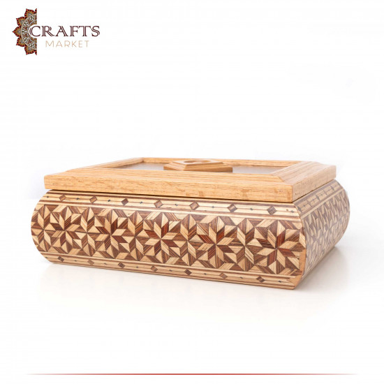 Handmade Wooden Box in an Andalusian Design Handmade Wooden Box in an Andalusian Design