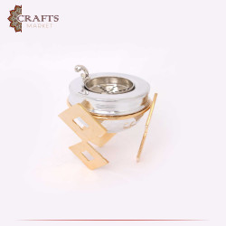 Handmade Copper & Aluminum Incense Burner with a Rhombus  Design