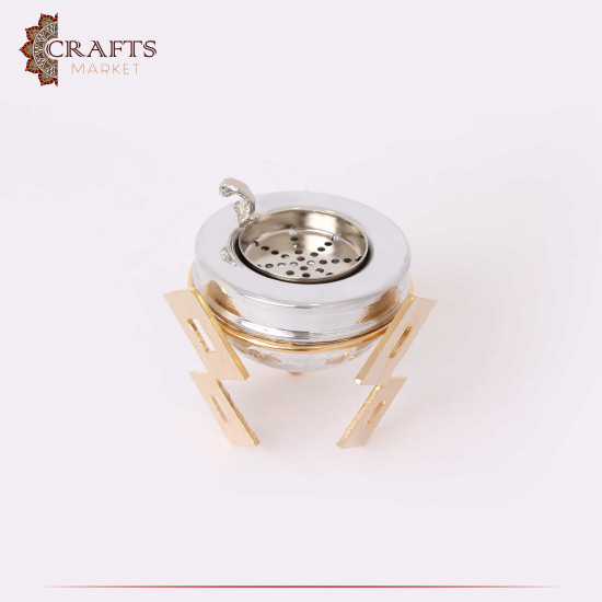 Handmade Copper & Aluminum Incense Burner with a Rhombus Design Handmade Copper & Aluminum Incense Burner with a Rhombus Design