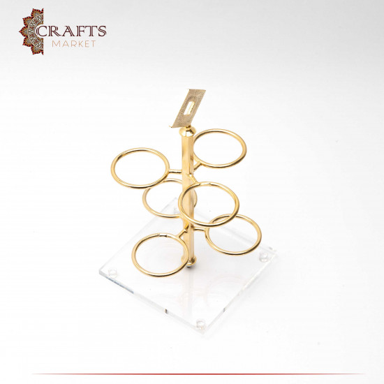 Handmade copper Arabic Coffee Cup Holder with Rhombus Design Handmade copper Arabic Coffee Cup Holder with Rhombus Design