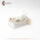 Handmade Acrylic & Aluminum Tissue Holder with Rhombus design Handmade Acrylic & Aluminum Tissue Holder with Rhombus design