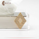 Handmade Acrylic & Aluminum Tissue Holder with Rhombus design Handmade Acrylic & Aluminum Tissue Holder with Rhombus design