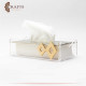 Handmade Acrylic & Aluminum Tissue Holder with Rhombus design Handmade Acrylic & Aluminum Tissue Holder with Rhombus design