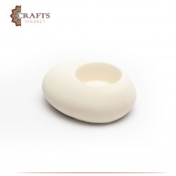 Handmade Oval Cement Candle Holder