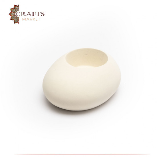 Handmade Oval Cement Candle Holder Handmade Oval Cement Candle Holder