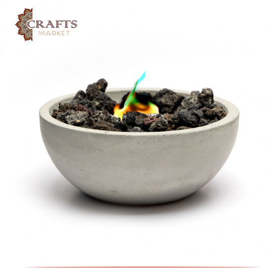 Handmade Tabletop Concrete Fire Pit Bowl Handmade Tabletop Concrete Fire Pit Bowl