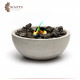 Handmade Tabletop Concrete Fire Pit Bowl Handmade Tabletop Concrete Fire Pit Bowl