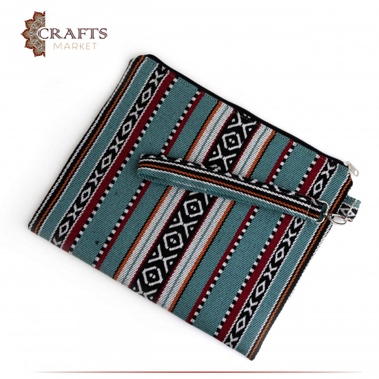 Sadu Cloth Women's Bag - Turquoise Sadu Cloth Women's Bag - Turquoise