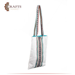 Colored Lined Sadu Canvas Bag