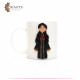 Ceramic Peasant Girl Dress Mug with head cover Ceramic Peasant Girl Dress Mug with head cover