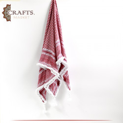 Handmade Duo Color Cotton Unisex Scarf  Shemagh