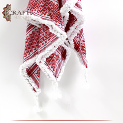 Handmade Duo Color Cotton Unisex Scarf  Shemagh