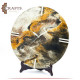 Handcrafted Multi-Color Wooden & Resin Wall Clock Handcrafted Multi-Color Wooden & Resin Wall Clock