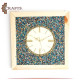 Handcrafted Multi Color Wooden Wall Clock Handcrafted Multi Color Wooden Wall Clock
