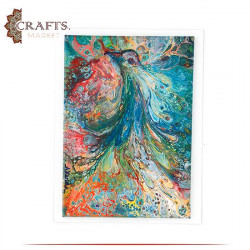 Hand Drawing Oil Painting Wall Art with a Dove Design