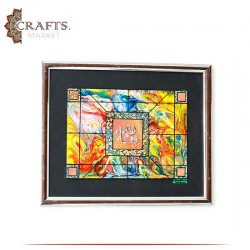 Hand Drawing Oil Painting Wall Art with Calligraphy  ما شاء الله  design