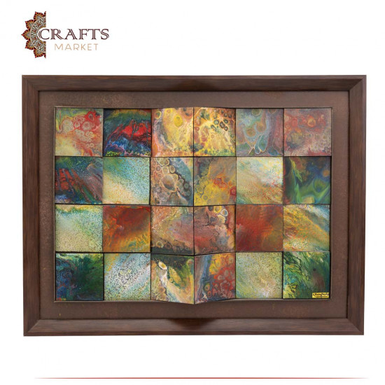 Abstract Painting With Squares