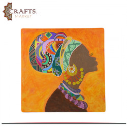 Handmade Drawing African Women Design Wall Art