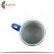 Hand-painted Blue Glass Mug Hand-painted Blue Glass Mug