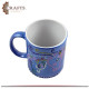 Hand-painted Blue Glass Mug Hand-painted Blue Glass Mug