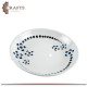 Hand-painted Glass Round Bowl decorated with Roses