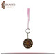 Hand-painted Natural Wood Key Chain