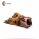 Handmade Multicolor Wool Crossbody bag with a Camel and Sunset Design