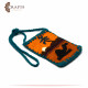 Handmade Multicolor Wool Small Crossbody bag with a Camel and Desert Design Handmade Multicolor Wool Small Crossbody bag with a Camel and Desert Design
