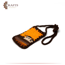 Handmade Multicolor Wool Small Crossbody bag Design inspired by Aqaba