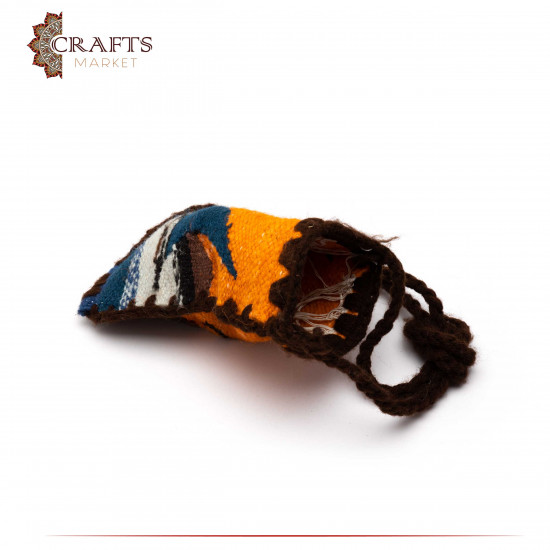 Handmade Multicolor Wool Small Crossbody bag Design inspired by Aqaba Handmade Multicolor Wool Small Crossbody bag Design inspired by Aqaba