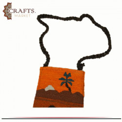 Handmade Multicolor Wool Crossbody bag