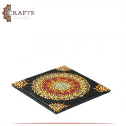 Hand-painted Canvas Wall art with Mandala Design