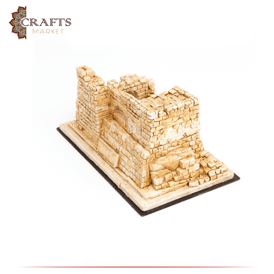 Handmade Beige Gypsum  AlKarak Castle  Design Table Decor 