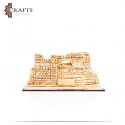 Handmade Beige Gypsum  AlKarak Castle  Design Table Decor 