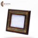 Handcrafted Brown Wooden Frame Decorated with Islamic motifs