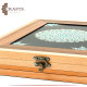 Rectangular Hand-painted Wooden Box adorned with Mandala design Rectangular Hand-painted Wooden Box adorned with Mandala design