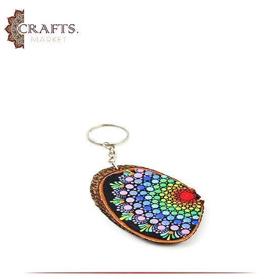 Hand-painted Wooden Key Chain Hand-painted Wooden Key Chain