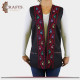 Handmade Black Women's Vest Peasant embroidery design Handmade Black Women's Vest Peasant embroidery design